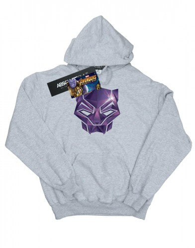 Front - Marvel Mens Avengers Infinity War Black Panther Geometric Hoodie