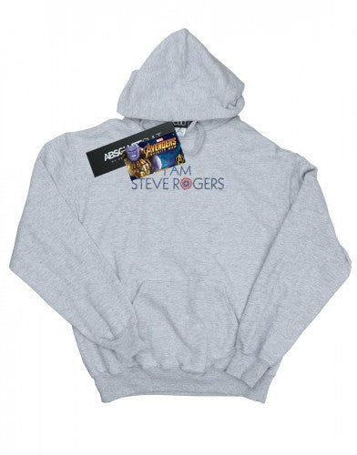 Front - Marvel Mens Avengers Infinity War I Am Steve Rogers Hoodie