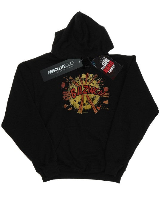 Front - The Big Bang Theory Mens Bazinga Explosion Hoodie