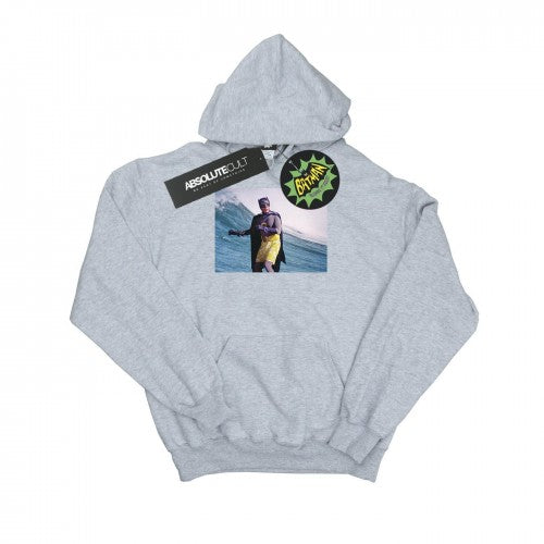 Front - DC Comics Mens Batman TV Series Surfing Still Hoodie