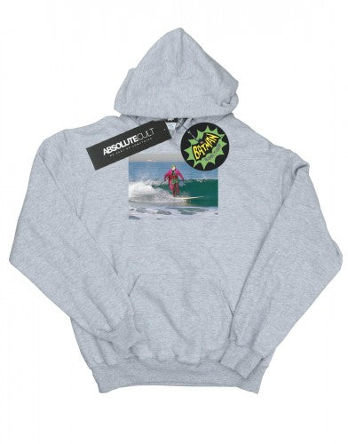 Front - DC Comics Mens Batman TV Series Joker Surfing Hoodie