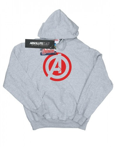 Front - Marvel Womens/Ladies Avengers Assemble Solid A Logo Hoodie