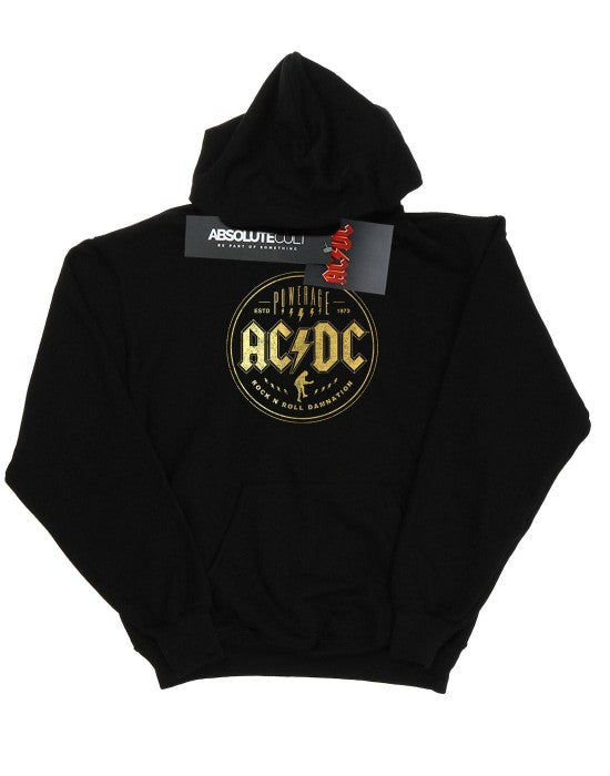Front - AC/DC Womens/Ladies Rock N Roll Damnation Hoodie
