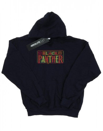 Front - Marvel Mens Black Panther Tribal Logo Hoodie