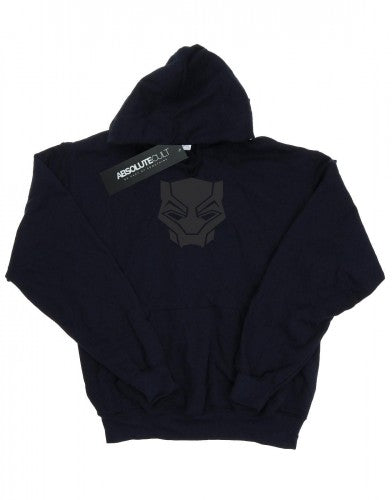 Front - Marvel Mens Black Panther Black On Black Hoodie
