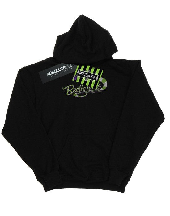 Front - Beetlejuice Mens Sandworm Alt Logo Hoodie