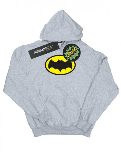 Front - DC Comics Mens Batman TV Series Logo Hoodie