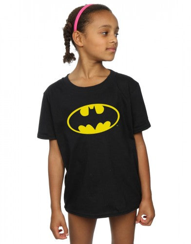 Black - Lifestyle - Batman Girls Logo Cotton T-Shirt