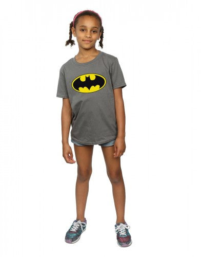 Charcoal - Lifestyle - Batman Girls Logo Cotton T-Shirt