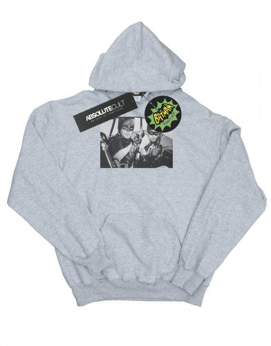Front - DC Comics Mens Batman TV Series Ready For Action Hoodie