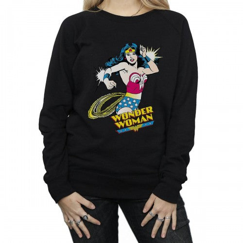 Front - Wonder Woman Womens/Ladies Lasso Cotton Sweatshirt
