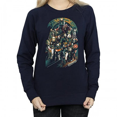 Front - Avengers Infinity War Womens/Ladies Team Cotton Sweatshirt