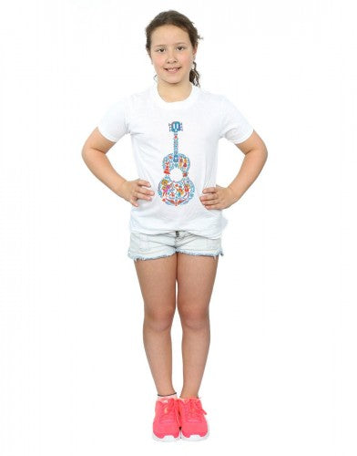 White - Lifestyle - Coco Girls Guitar Cotton T-Shirt