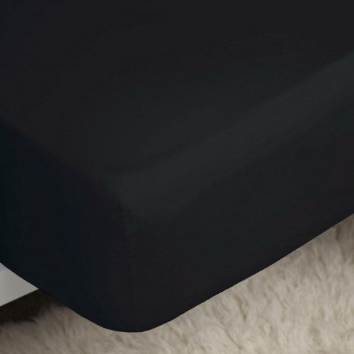 Bottle Green - Front - Belledorm Easycare Percale Fitted Sheet