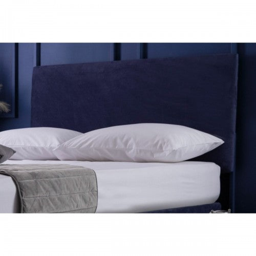 Front - Belledorm Faux Suede Plain Headboard Cover