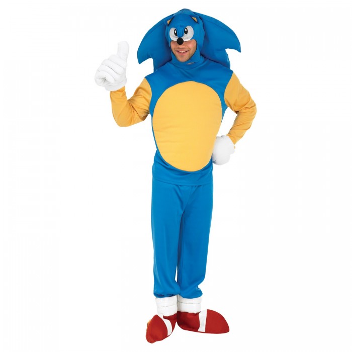 Front - Sonic The Hedgehog Mens Costume