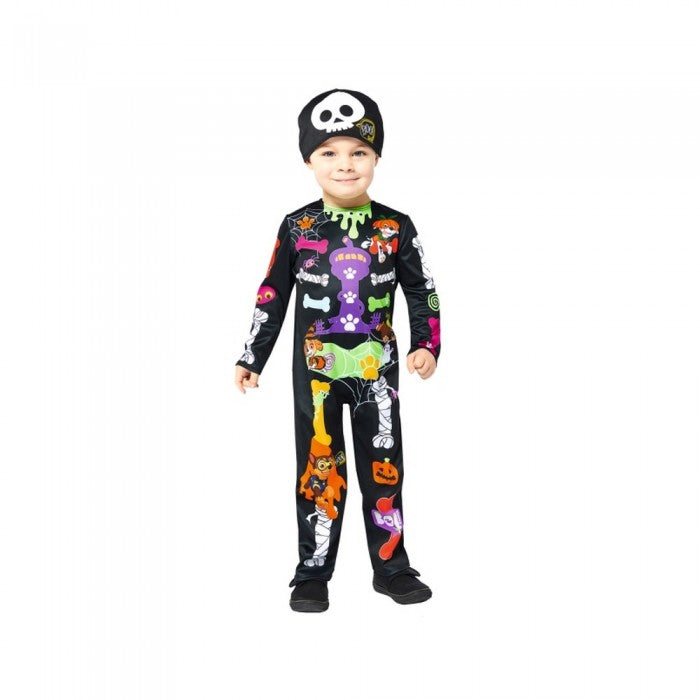 Front - Paw Patrol Childrens/Kids Skeleton Halloween Costume