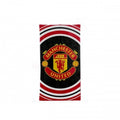 Black-Red-White - Front - Manchester United FC Official Pulse Design Towel