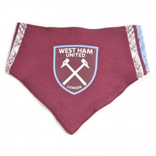 Claret Red-Black - Side - West Ham United FC Baby Crest Bib Set (Pack of 2)