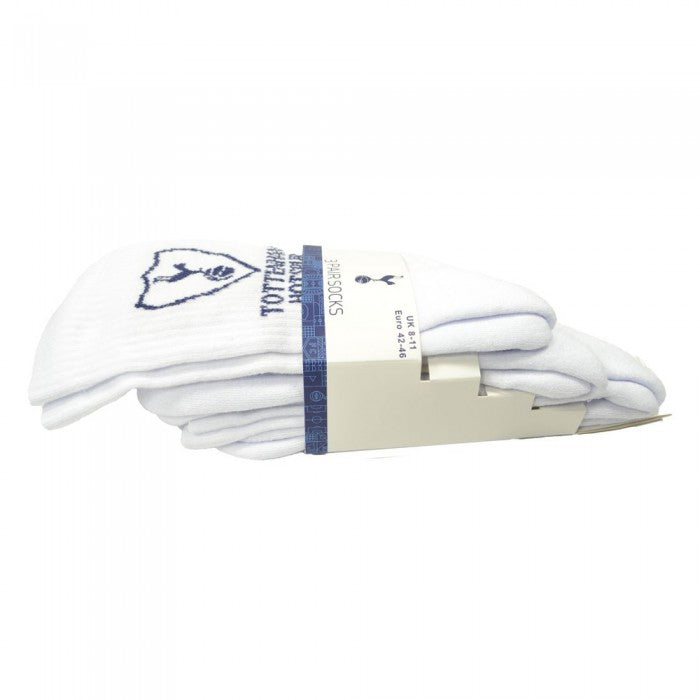 Front - Tottenham Hotspur FC Unisex Adult Sports Socks (Pack of 3)