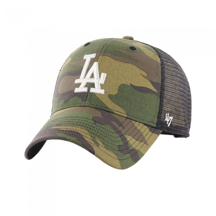 Front - Los Angeles Dodgers Unisex Adult Branson Camo 47 Baseball Cap