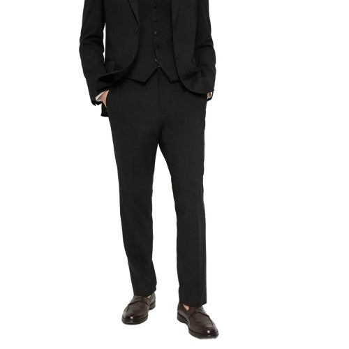 Front - Burton Mens Essential Tailored Suit Trousers