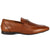 Front - Burton Mens Leather Buckle Detail Loafers
