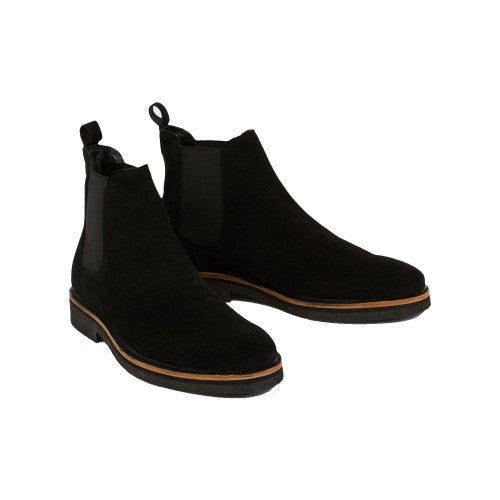 Front - Burton Mens Suede Chelsea Boots