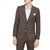 Front - Burton Mens Highlight Checked Skinny Suit Jacket