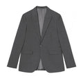 Front - Burton Mens Grid Checked Slim Suit Jacket