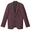 Front - Burton Mens Micro Textured Skinny Suit Jacket