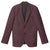 Front - Burton Mens Micro Textured Skinny Suit Jacket