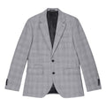 Front - Burton Mens Checked Wool Single-Breasted Slim Suit Jacket