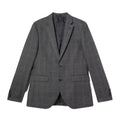 Front - Burton Mens Highlight Checked Skinny Suit Jacket
