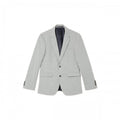 Front - Burton Mens Marl Single-Breasted Slim Suit Jacket