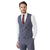 Front - Burton Mens Prince Of Wales Check Double-Breasted Slim Waistcoat