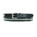 Front - Hy Womens/Ladies Crystal Diamante Leather Belt