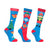 Front - Hy Womens/Ladies Jolly Elves Bamboo Christmas Socks (Pack of 3)
