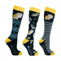 Front - Hy Womens/Ladies Night Owl Socks (Pack of 3)