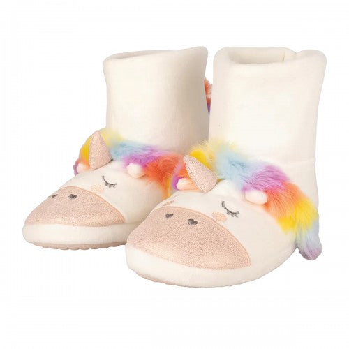 Front - Little Rider Childrens/Kids Unicorn Slipper Boots