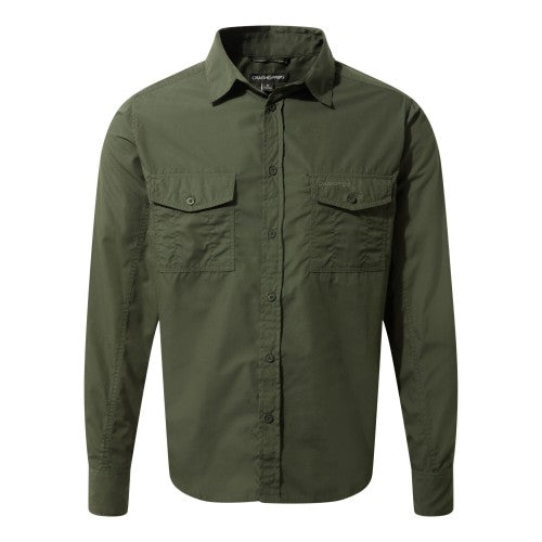 Front - Craghoppers Mens Kiwi Long-Sleeved Shirt