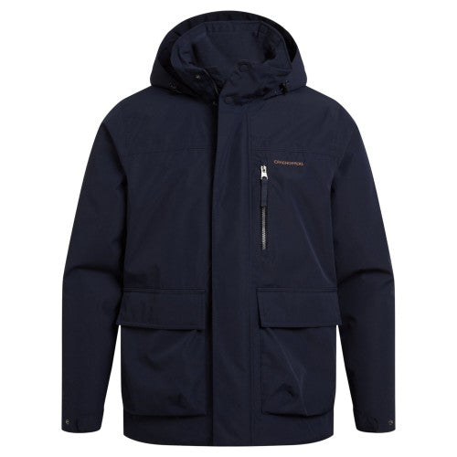 Front - Craghoppers Mens National Trust Padley Waterproof Jacket