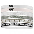 Front - Nike Classic Printed Flexible Hairband (Pack of 6)