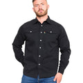 Front - Duke Mens D555 Western Denim Shirt