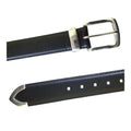 Front - Duke Mens D555 Joseph Bonded Leather Metal Tip Waist Belt