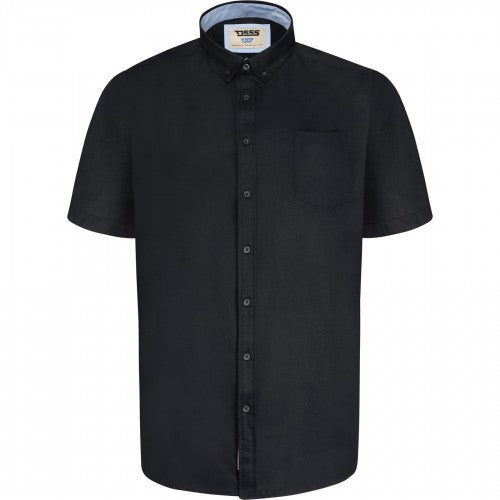 Front - Duke Mens D555 James Oxford Kingsize Short-Sleeved Shirt