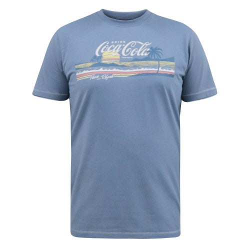 Front - Duke Mens D555 Norfolk Beach Scene Coca Cola T-Shirt