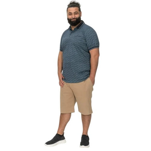 Front - Duke Mens D555 Woolwich All-Over Print Kingsize Polo Shirt