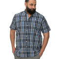 Front - Duke Mens D555 Walsall Checked Kingsize Short-Sleeved Shirt