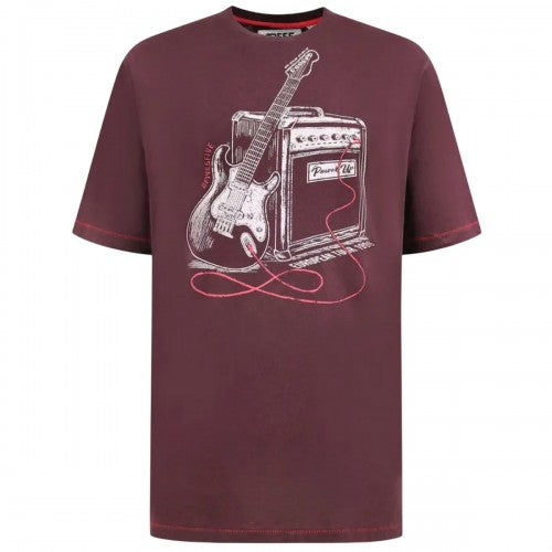Front - Duke Mens D555 Barnsley Guitar & Amp Kingsize T-Shirt